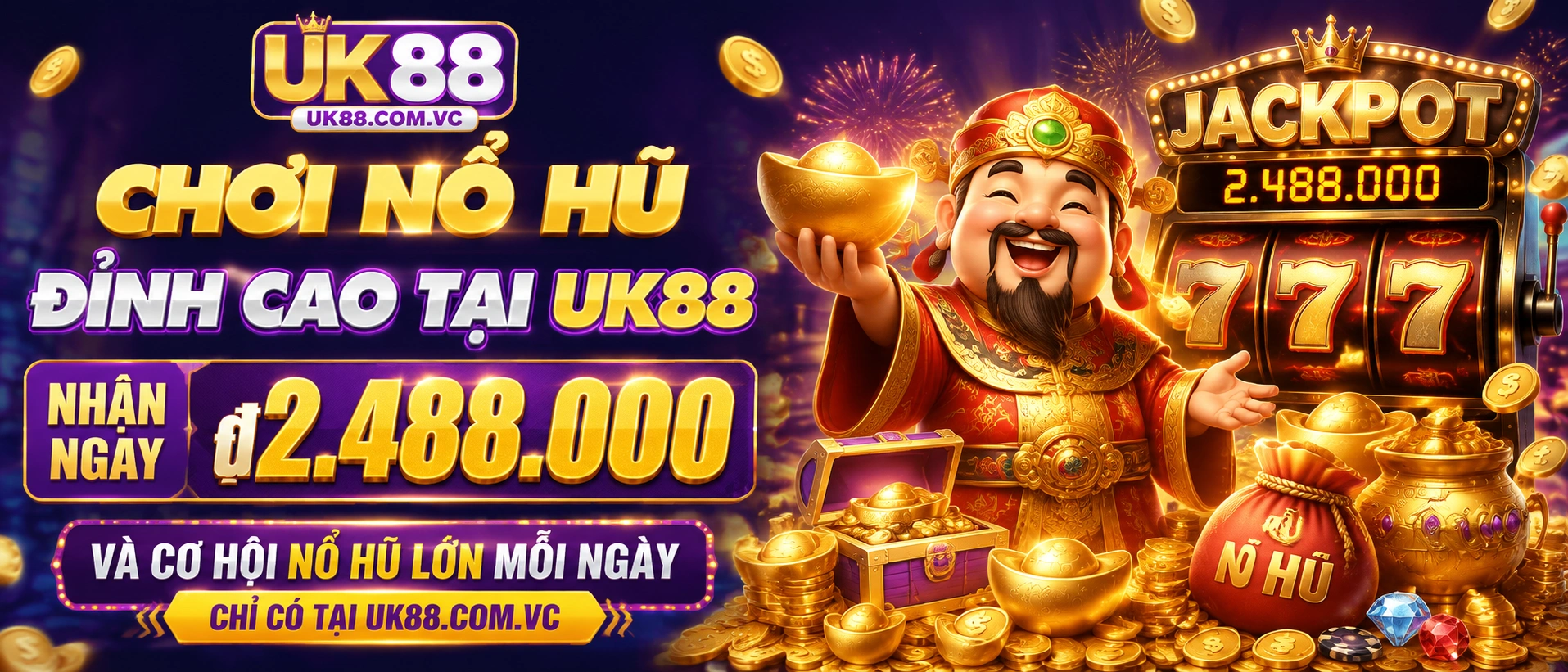 Ảnh khu Nổ Hũ lễ hội với giao diện game nổi bật